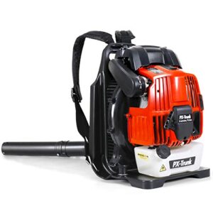 px-trunk gas leaf blower gas powered blower 76cc 4 cycle engine backpack blower powerful 700 cfm commercial blower for lawn garden blowing leaves snow debris and dust