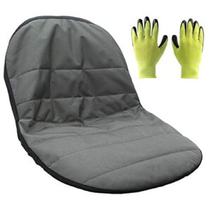 Premium Products - Tractor Seat Cover - Universal Size Replacement Lawn Mower Seat Cover with Bonus Gardening Gloves - 2 Year Warranty