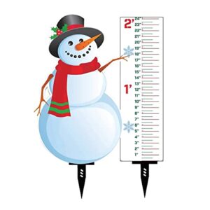 snowflake snow measuring instrument snowmobile snow measuring instrument metal snow measuring ruler outdoor garden ornaments ashtray molding set (#b-beige, one size)