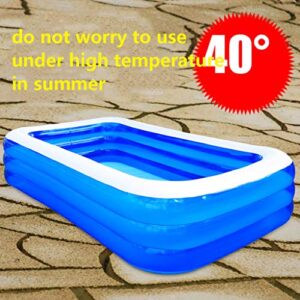 TOE Inflatable Family Swimming Pools 3-Floor Lounge Pool for Kiddie Kids Adults Infant Toddlers Easy Set Swimming Pool for Garden Backyard Outdoor Summer Water Party