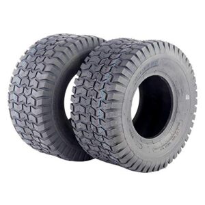 MOTORHOT 2 Pcs 24x12.00-12 Turf Tires 6 Ply 24x12x12 Tubeless Tires Fit For Garden Tractor Lawn Mower