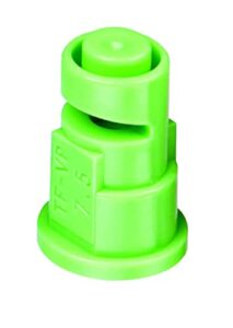 teejet tf-vp7.5 turbo floodjet spray tip, 0.75-1.50 gpm, 10-40 psi, polymer – green