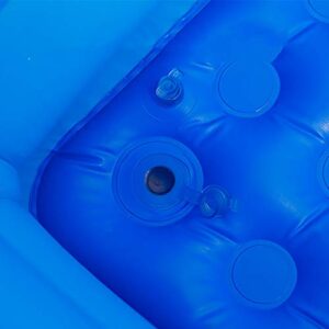 TOPYL Rectangular Inflatable Swimming Pool,Full-Sized Above Ground Pool Summer Water Party Gift for Toddler Kids Adults,Backyard Garden Blue 2.6m/4 Layers