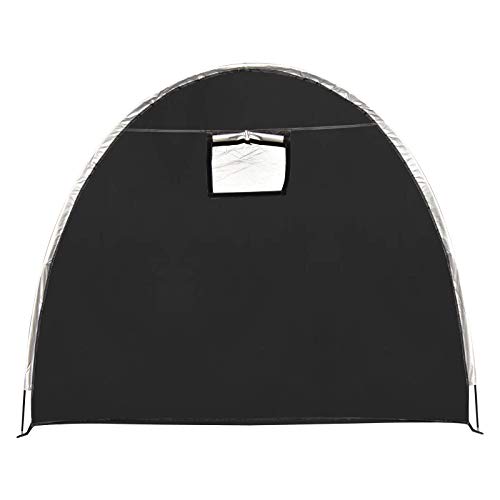AiQueen Bike Tent Foldable Bike Storage Shed Waterproof Porable Bicycle Storage Cover Shelter with Window for Outdoor,Garden,Camping and Hiking dark black