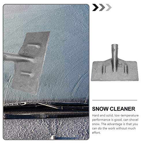 Happyyami Snow Pusher Shovel Snow Pusher Shovel Snow Shovel Flat Head Car Windshield Snow Scraper Road Ice Shovel Snow Removal Tool for Cars Trucks Windows Outdoor Garden Ice Shovel Auto Tools