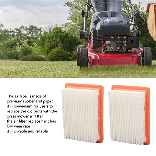 2Pcs Grass Trimmer 19mm Air Filter Rubber Material Lawn Mower Air Filter Grass Cleaning Tools Accessories Replacement for Garden Lawn Patio