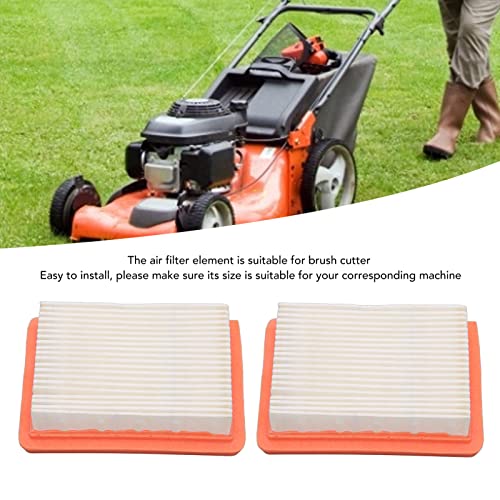 2Pcs Grass Trimmer 19mm Air Filter Rubber Material Lawn Mower Air Filter Grass Cleaning Tools Accessories Replacement for Garden Lawn Patio