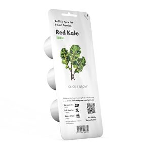 click and grow smart garden red kale plant pods, 3-pack