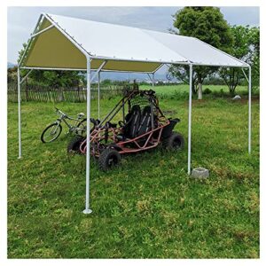 heavy duty metal carports party tent portable garage for wedding, garden storage heavy duty carport car canopy garage boat shelter party tent ( color : wine red , size : 2.8*4m )