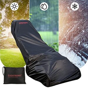 Eventronic Lawn Mower Cover, Heavy Duty 420D Marine Grade Fabric, Waterproof Push Mower Cover, Universal Lawn Mower Cover with Drawstring & Cover Storage Bag