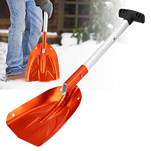 Retractable Snow Shovel, Aluminium Alloy Snow Sand Mud Removal Tool,Winter Snow Ice Shovel Outdoor Kit for Car Outdoor Camping and Garden, Retractable Snow Shovel, Aluminium Alloy Snow SandSnow S