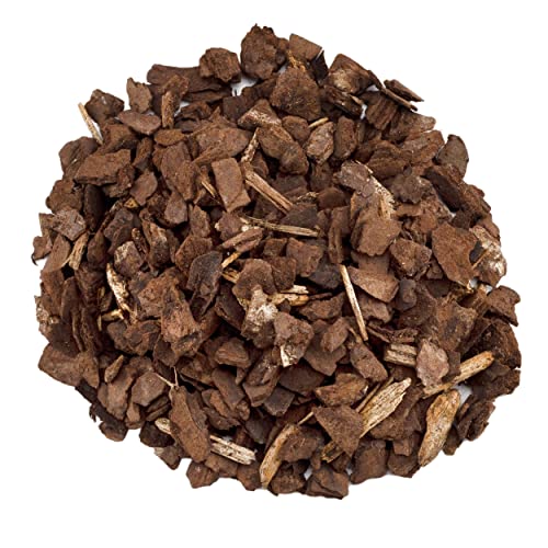 Houseplant Mulch - Small bark Wood Chips for Indoor, Patio, Potting Media, and Much More! (8QTs)