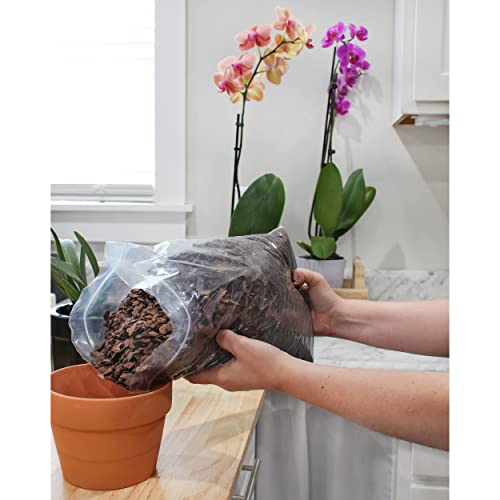 Houseplant Mulch - Small bark Wood Chips for Indoor, Patio, Potting Media, and Much More! (8QTs)