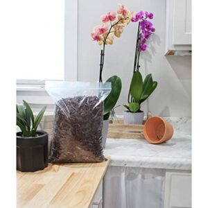 Houseplant Mulch - Small bark Wood Chips for Indoor, Patio, Potting Media, and Much More! (8QTs)