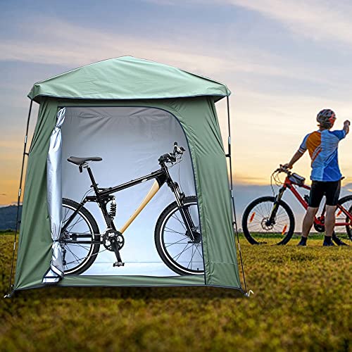 Waterproof Outdoor Bicycle Storage Shed Heavy Duty Bike Tent Space Saving Bicycle Garden Tool Storage Cover Backpack Shelter