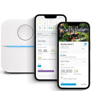 rachio 3 3rd generation: smart, 4 zone sprinkler controller, compatible with alexa (4zulw-c)