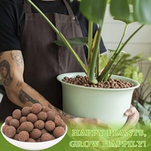 Halatool 6 LB Organic Clay Pebbles 4mm-16mm Leca for Plants 100% Natural Hydroton Clay Pebbles for Hydroponic Growing Gardening Orchids Drainage Decoration Aquaponics