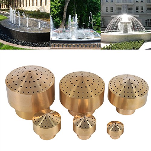 1/4''1/2''3/4''1''3/2''2''Brass Column Garden Pond Water Fountain Nozzle Sprinkle Spray Head(1/2")