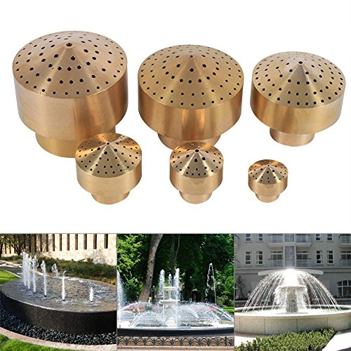 1/4''1/2''3/4''1''3/2''2''Brass Column Garden Pond Water Fountain Nozzle Sprinkle Spray Head(1/2")