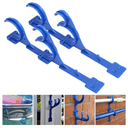 ZPSHYD Pool Pole Hanger, Plastic Pool Hanger Hook for Pool Telescoping Pole Vacuum Hose Leaf Skimmer Garden Tools