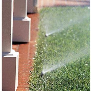 Rain Bird 1804AP4PK Professional Pop-Up Sprinkler, Adjustable 0° - 360° Pattern, 8' - 15' Spray Distance, 4" Pop-up Height, 4-Pack, Black