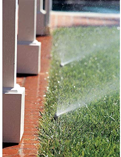 Rain Bird 1804AP4PK Professional Pop-Up Sprinkler, Adjustable 0° - 360° Pattern, 8' - 15' Spray Distance, 4" Pop-up Height, 4-Pack, Black