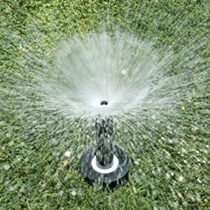 Rain Bird 1804AP4PK Professional Pop-Up Sprinkler, Adjustable 0° - 360° Pattern, 8' - 15' Spray Distance, 4" Pop-up Height, 4-Pack, Black