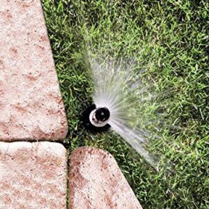 Rain Bird 1804AP4PK Professional Pop-Up Sprinkler, Adjustable 0° - 360° Pattern, 8' - 15' Spray Distance, 4" Pop-up Height, 4-Pack, Black