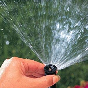 Rain Bird 1804AP4PK Professional Pop-Up Sprinkler, Adjustable 0° - 360° Pattern, 8' - 15' Spray Distance, 4" Pop-up Height, 4-Pack, Black