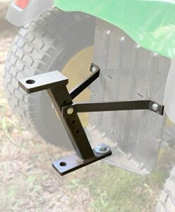 eapele trailer hitch for lawn mower, garden tractor trailer hitch, solid iron construction, compatible with john deere ariens cub cadet poulan pro husky husqvarna craftsman riding mower