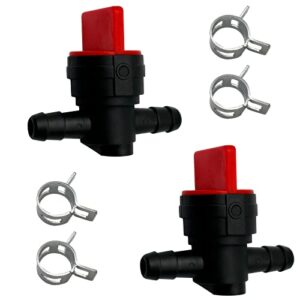 1/4″ inline fuel cut off valve shut off valve straight gas valve with clamps