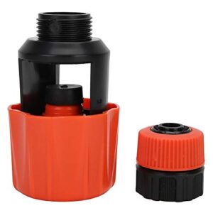 Pipe Connector, Ymiko Garden Hose Fitting Quick Connector Universal Tap Pipe Connector Kitchen Faucet Adapter Watering Irrigation Tools (Orange)