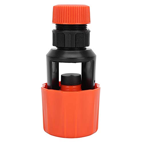 Pipe Connector, Ymiko Garden Hose Fitting Quick Connector Universal Tap Pipe Connector Kitchen Faucet Adapter Watering Irrigation Tools (Orange)