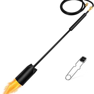 IGNIGHTER Mega-Torch Propane Weed Burner – Powerful 500,000 BTU Flamethrower – With 10' Hose and Igniter