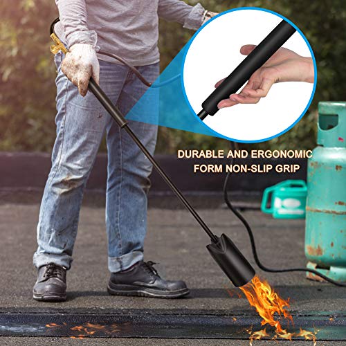 IGNIGHTER Mega-Torch Propane Weed Burner – Powerful 500,000 BTU Flamethrower – With 10' Hose and Igniter