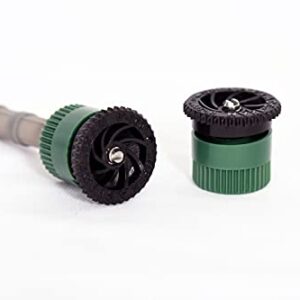 4 Inch Pop Up Sprinkler, with Adjustable Distance 0-360 Degree Pattern 4,6,8,10,12,15 and 17 Feet Spray Nozzle and Filter Included, for Garden Lawn and Golf Court Irrigation Pack of 2