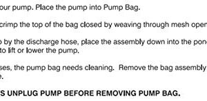 Alpine Corporation Alpine PAL3100 Cyclone Pond Pump-3100 GPH-for Fountains,10.8''L x 6.1'' W x 8.9''H, Black and Blue & Danner 12320 24-Inch by 26-Inch Large Mesh Pump Bag