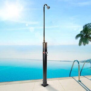 Chickenlife7 FT Pool Spa Solar Base Shower Outdoor Backyard Poolside Beach with Sprinkler