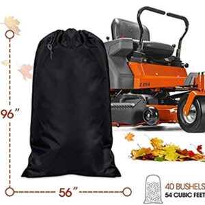 MAYTHON Lawn Tractor Grass Catcher Bag Leaf Bag Capacity 54 Cubic Feet Black