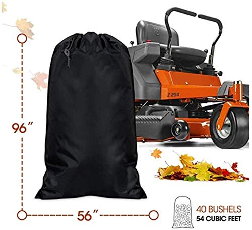 MAYTHON Lawn Tractor Grass Catcher Bag Leaf Bag Capacity 54 Cubic Feet Black