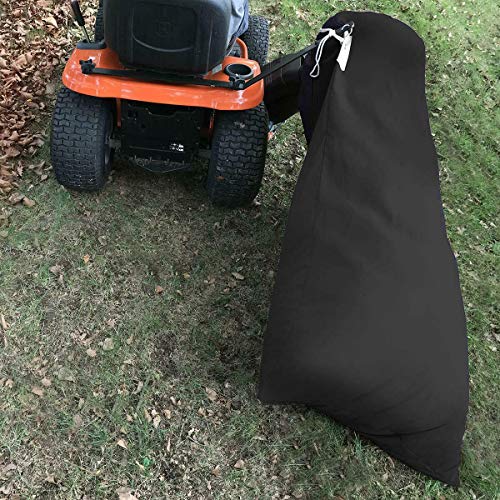 MAYTHON Lawn Tractor Grass Catcher Bag Leaf Bag Capacity 54 Cubic Feet Black