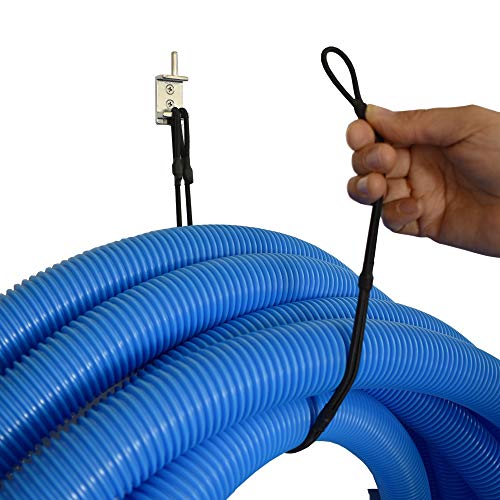 YYST Swimming Pool Vacuum Hose Hanger -Rust Resistant , Pool hose Hanger Hook for Pool Hose - Up to 50 Feet (No hose)-Type B (1)