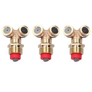 cosiki water spray head, 3pcs brass garden spray nozzle for watering for gardens for flowers greenhouses for greenhouses