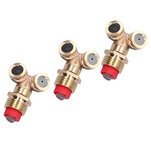 Cosiki Water Spray Head, 3Pcs Brass Garden Spray Nozzle for Watering for Gardens for Flowers Greenhouses for Greenhouses