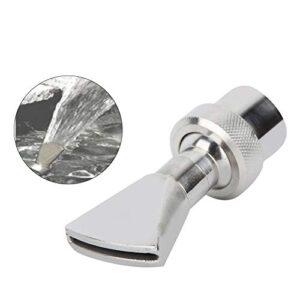 Ruining Stainless Steel Durable Water Fountain Spray Head, Sturdy Fan Shape Water Fountain Nozzle, for Garden Fan-Shaped Water Film