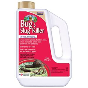 bonide captain jack’s bug & slug killer granules, 3 lb. long lasting protection, for organic gardening, safe for pets