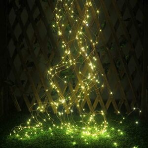 xingpold solar powered twinkle fairy lights,10 strands 200 leds solar christmas lights outdoor waterproof timbo lights decorative copper wire vine solar garden lights for patio garden christmas tree