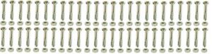 lawn & garden amc 50 shear pins with lock nuts compatible with ariens 532005 53200500 05907100 51001600, also compatible with john deere am123342