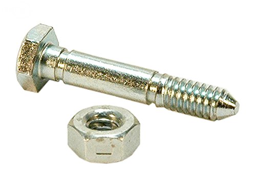 LAWN & GARDEN AMC 50 Shear Pins with Lock Nuts Compatible with Ariens 532005 53200500 05907100 51001600, Also Compatible with John Deere AM123342