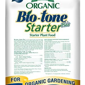 Espoma Organic Bio-Tone Starter Plus 4-3-3 Natural & Organic Starter Plant Food with Both Endo & Ecto Mycorrhizae; 25 lb. Bag; The Ultimate Starter Plant Food